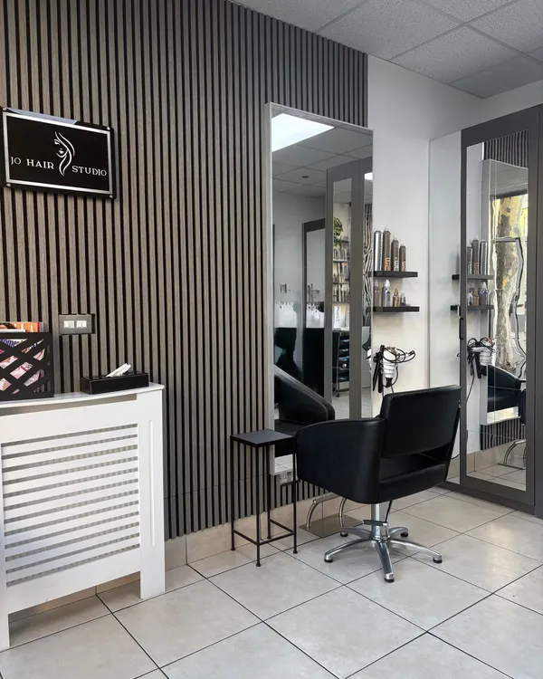 Inside Jo Hair Studio in Leyton